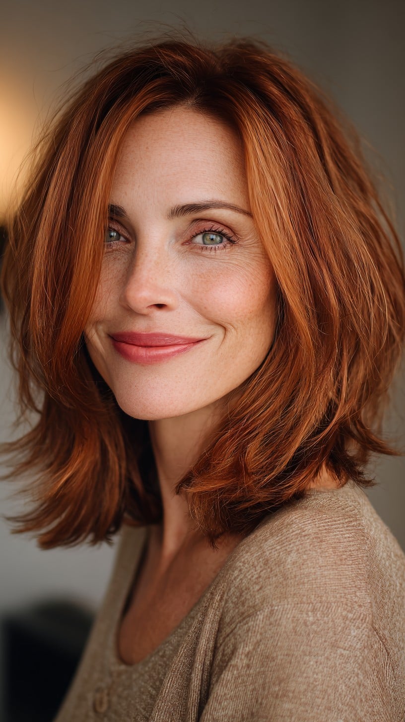 Copper Layered Hush Cut with Soft Inward-Beveled Ends