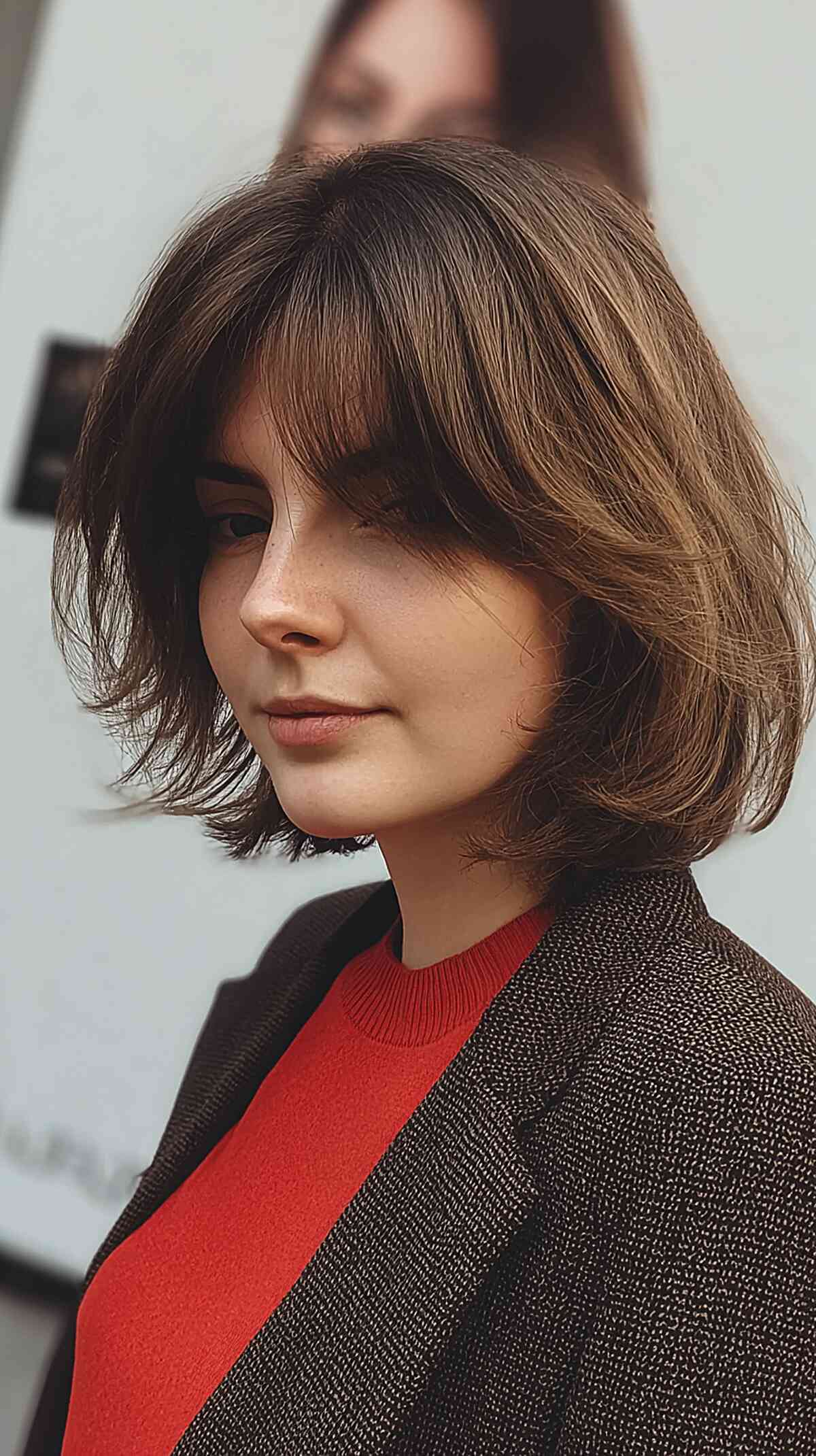 Textured Long Bob with Soft Layers