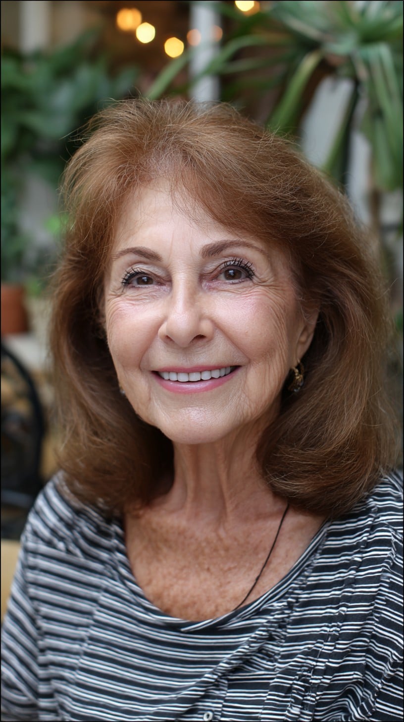 Soft Layered Medium-Length Cut with Face-Framing Feathered Ends