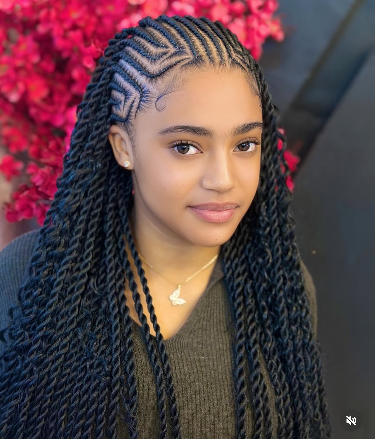 Geometric Triangle-Parted Senegalese Rope Twists