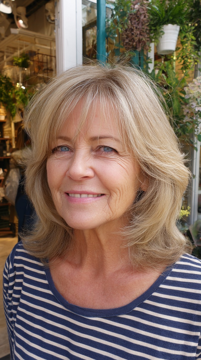 Soft Layered Shoulder-Length Cut with Wispy Micro-Bangs