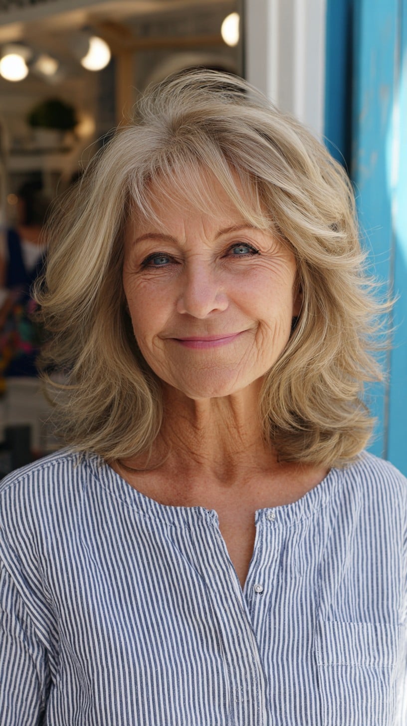 Soft Shoulder-Grazing Layers with Wispy Curtain Fringe