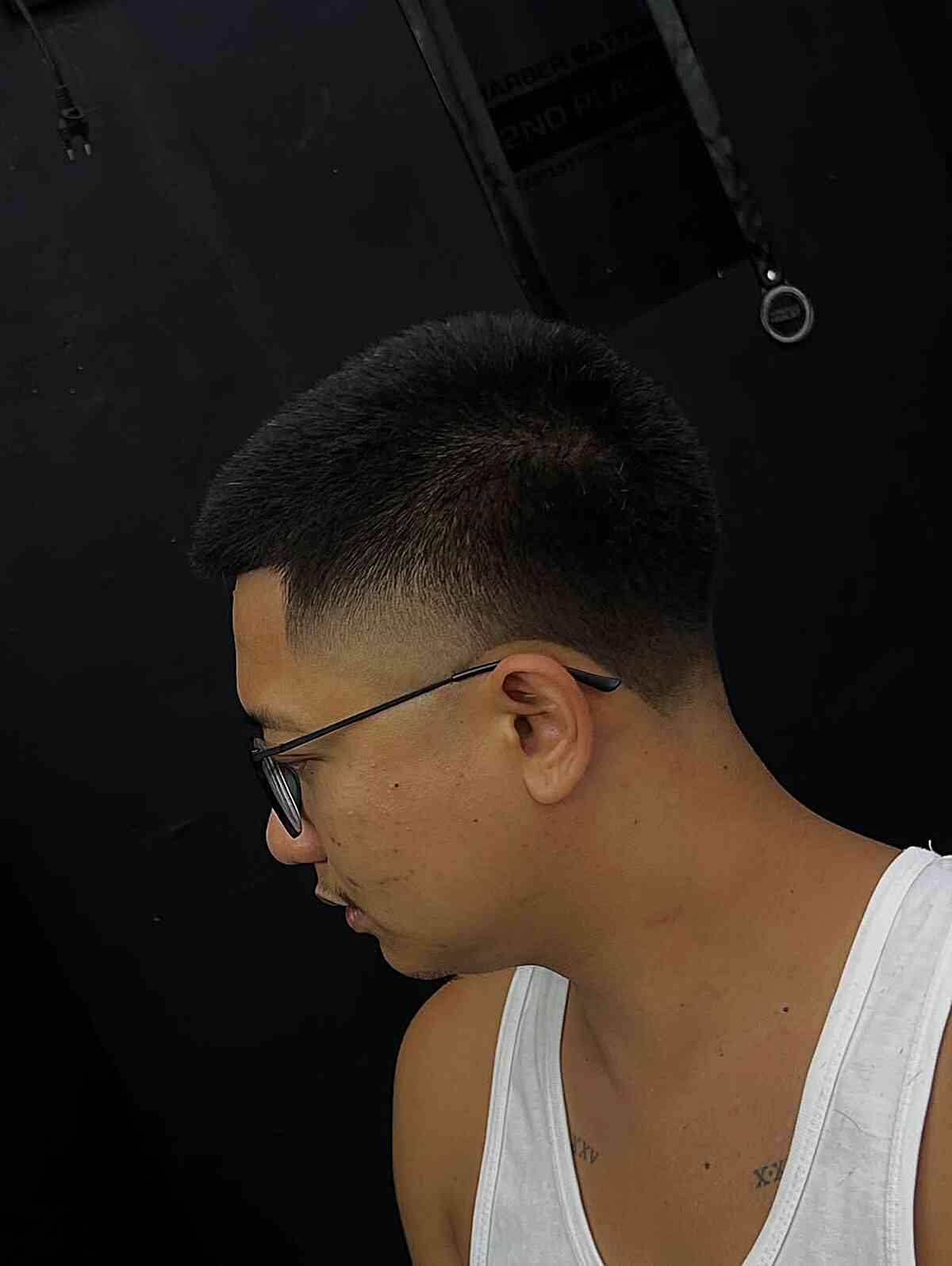 Modern Buzz Cut with Fade