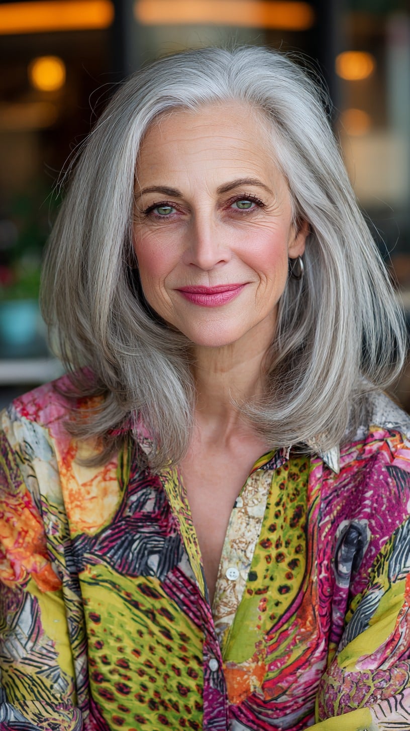 Silver Mid-Length Blown-Out Layers with Root Depth
