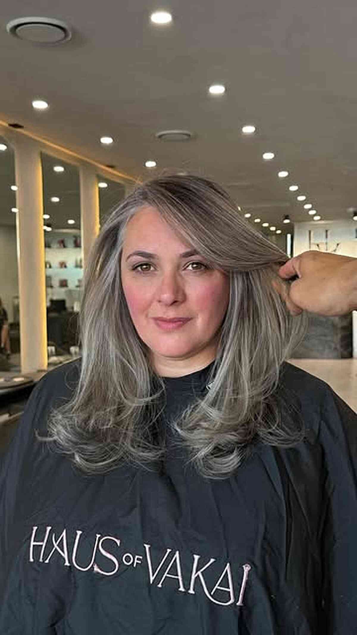Soft Silver Ash Dimensional Blend with Layers