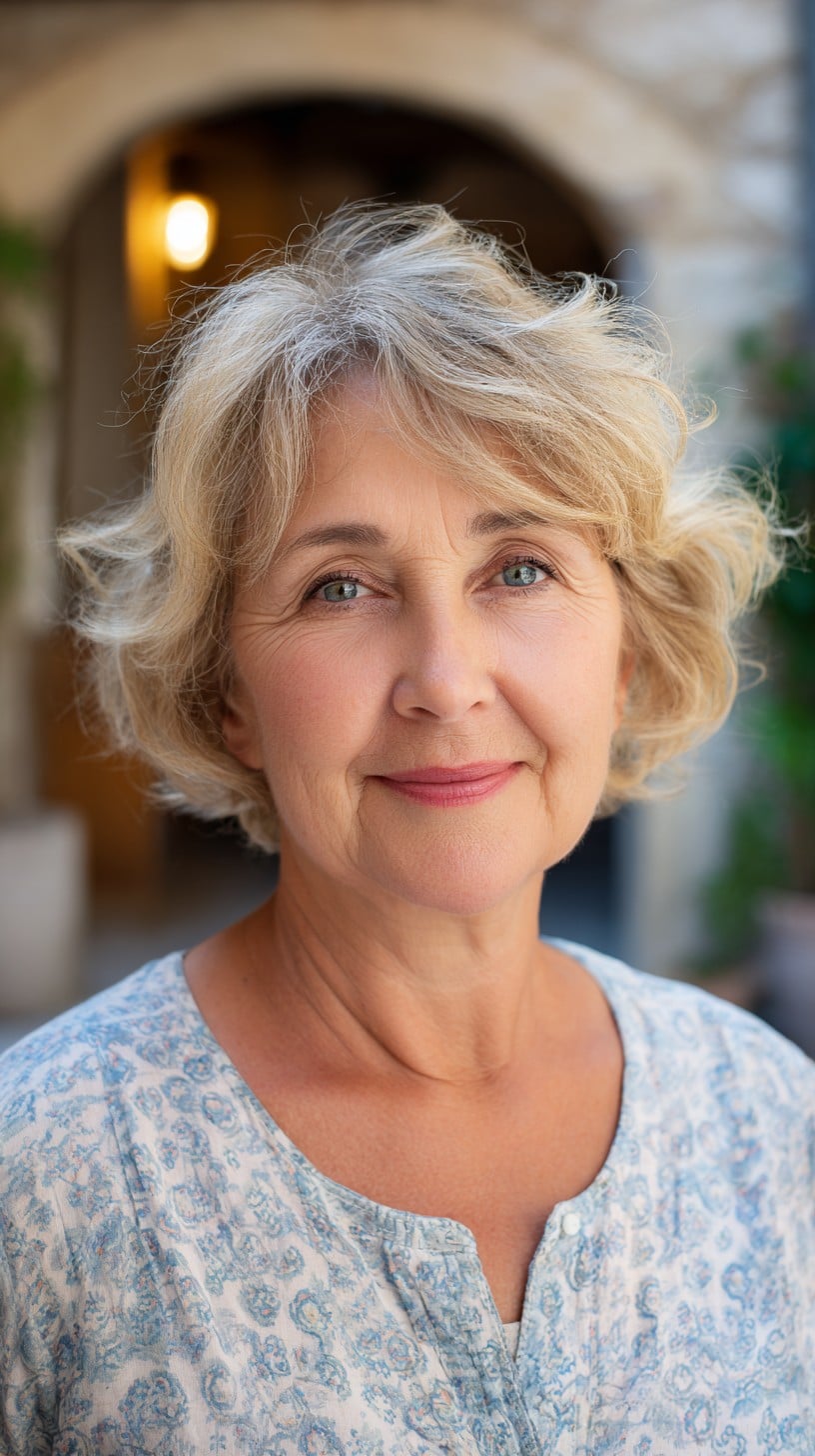 Feathered Chin-Length Wave with Soft Side Fringe