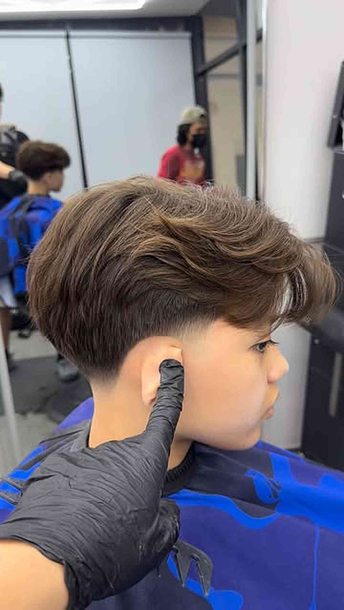 Soft Textured Taper Fade with Volume