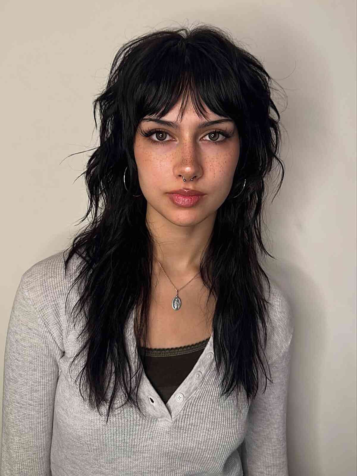 Edgy Textured Modern Mullet
