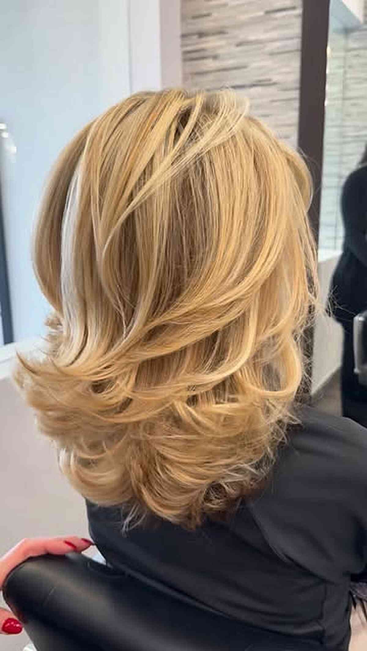 Bright Layered Blonde with Subtle Highlights