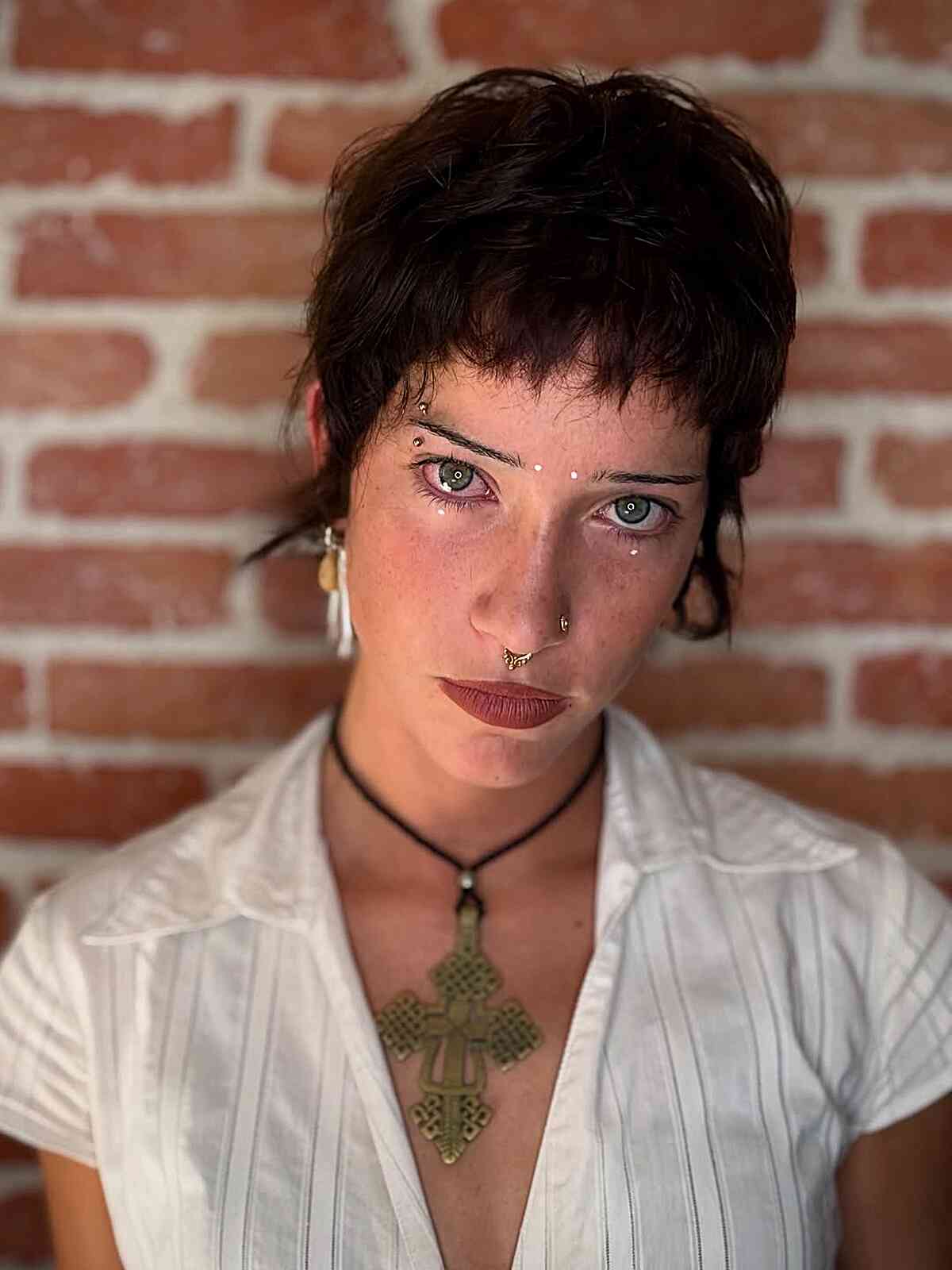Edgy Short Wolf Cut with Textured Layers