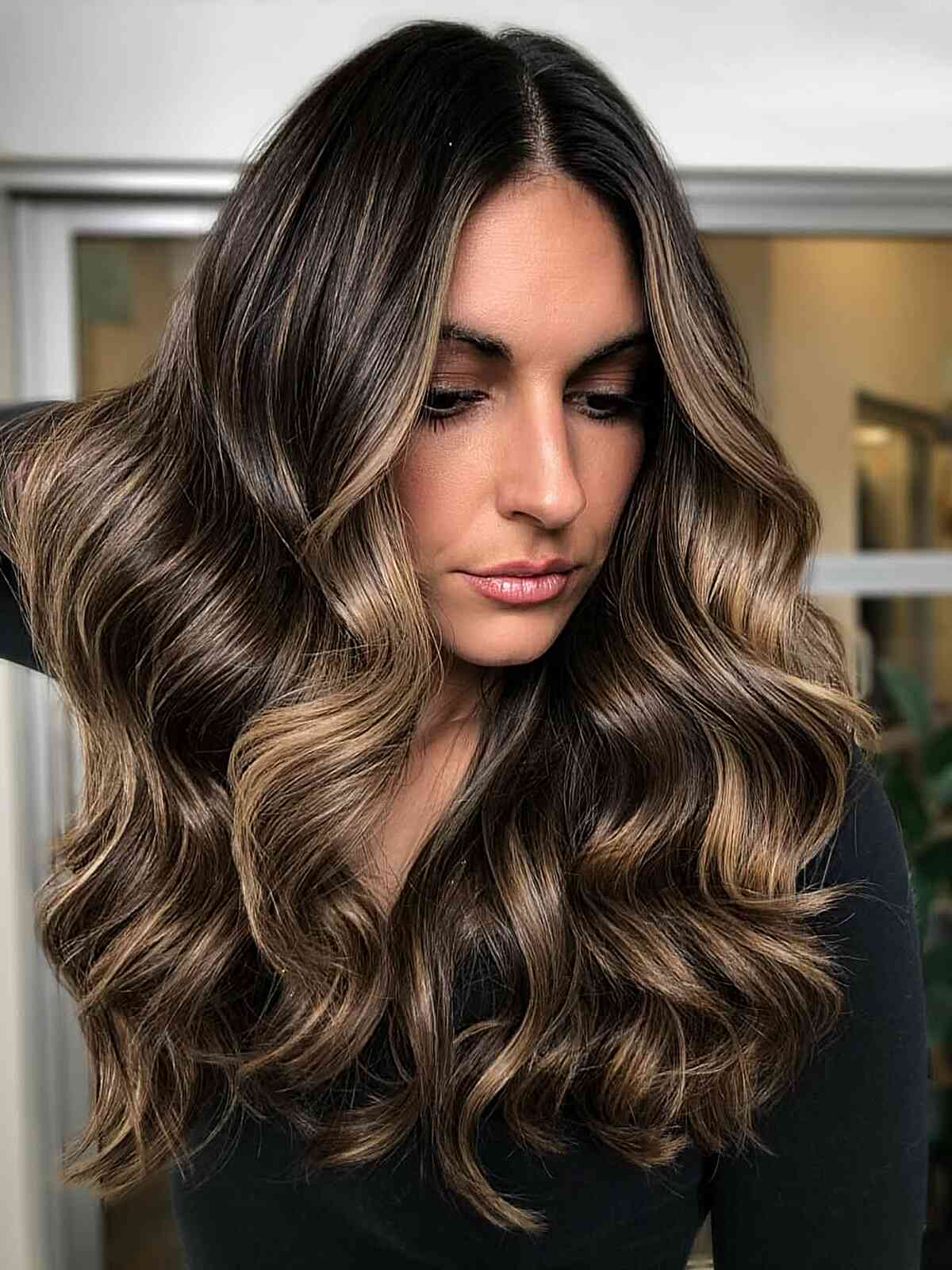Luxurious Chocolate Brown Waves