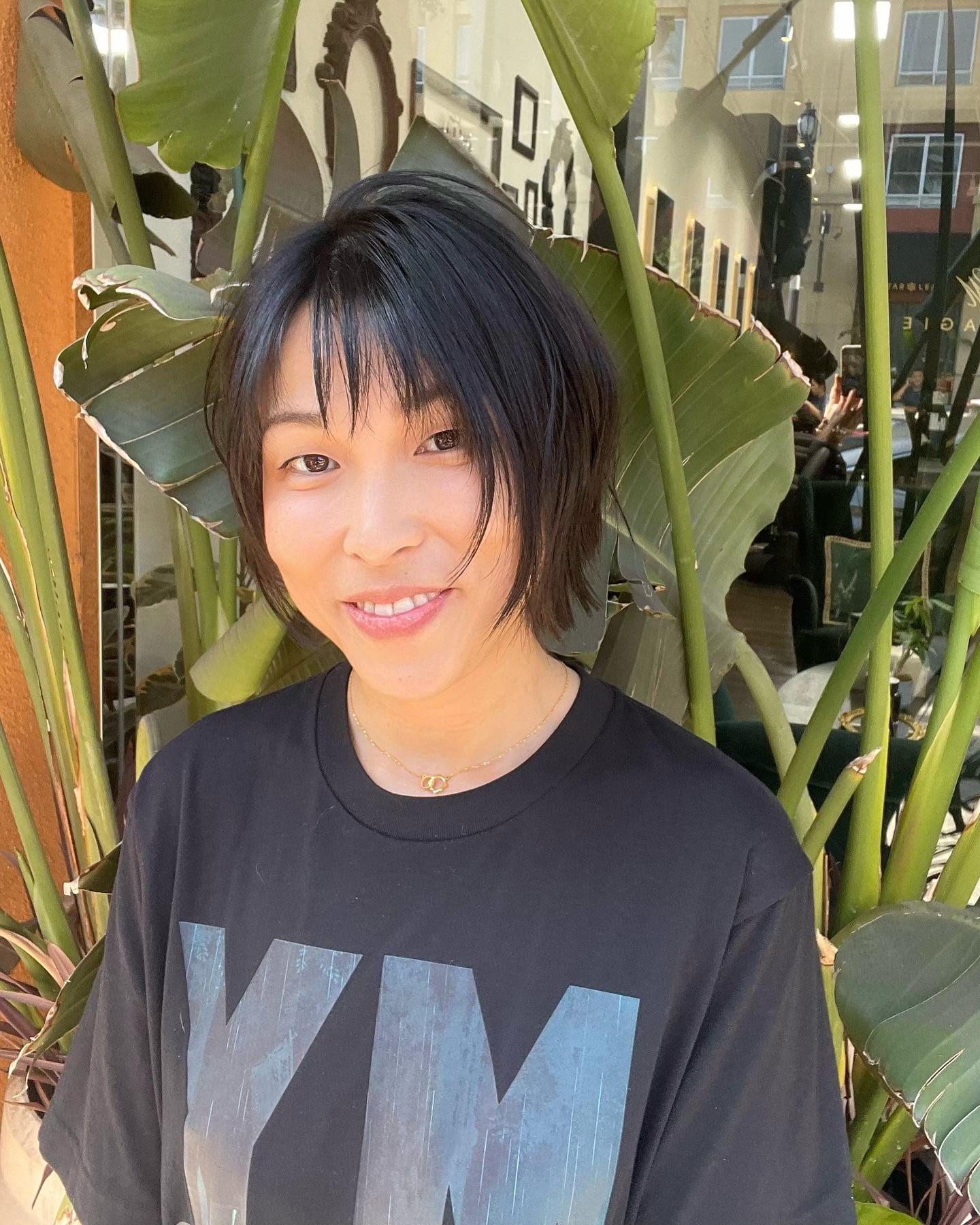 Piecey Chin-Length Bob with Feathered Micro-Bangs