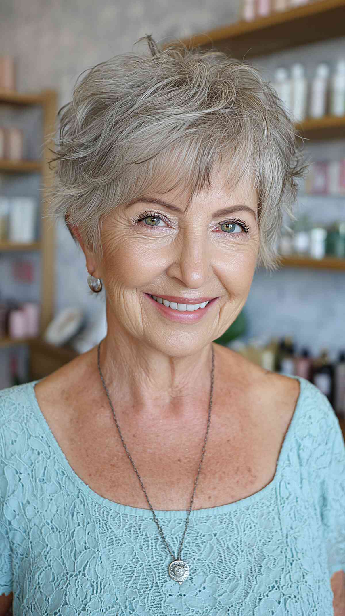 Textured Pixie Shag for Women Over 60
