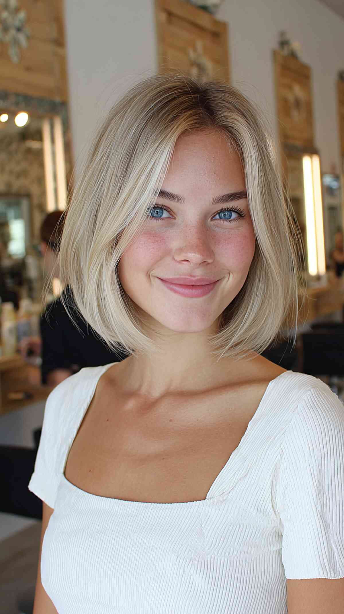 Modern Blunt Bob for Fine Hair