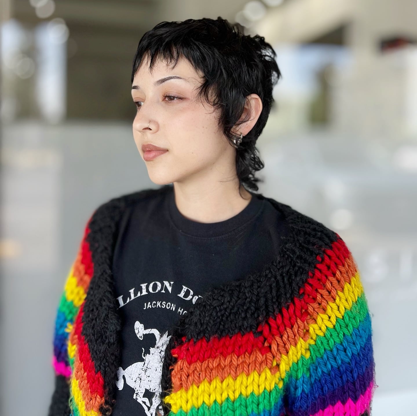 Piecey Razor-Textured Pixie with Mullet-Inspired Nape
