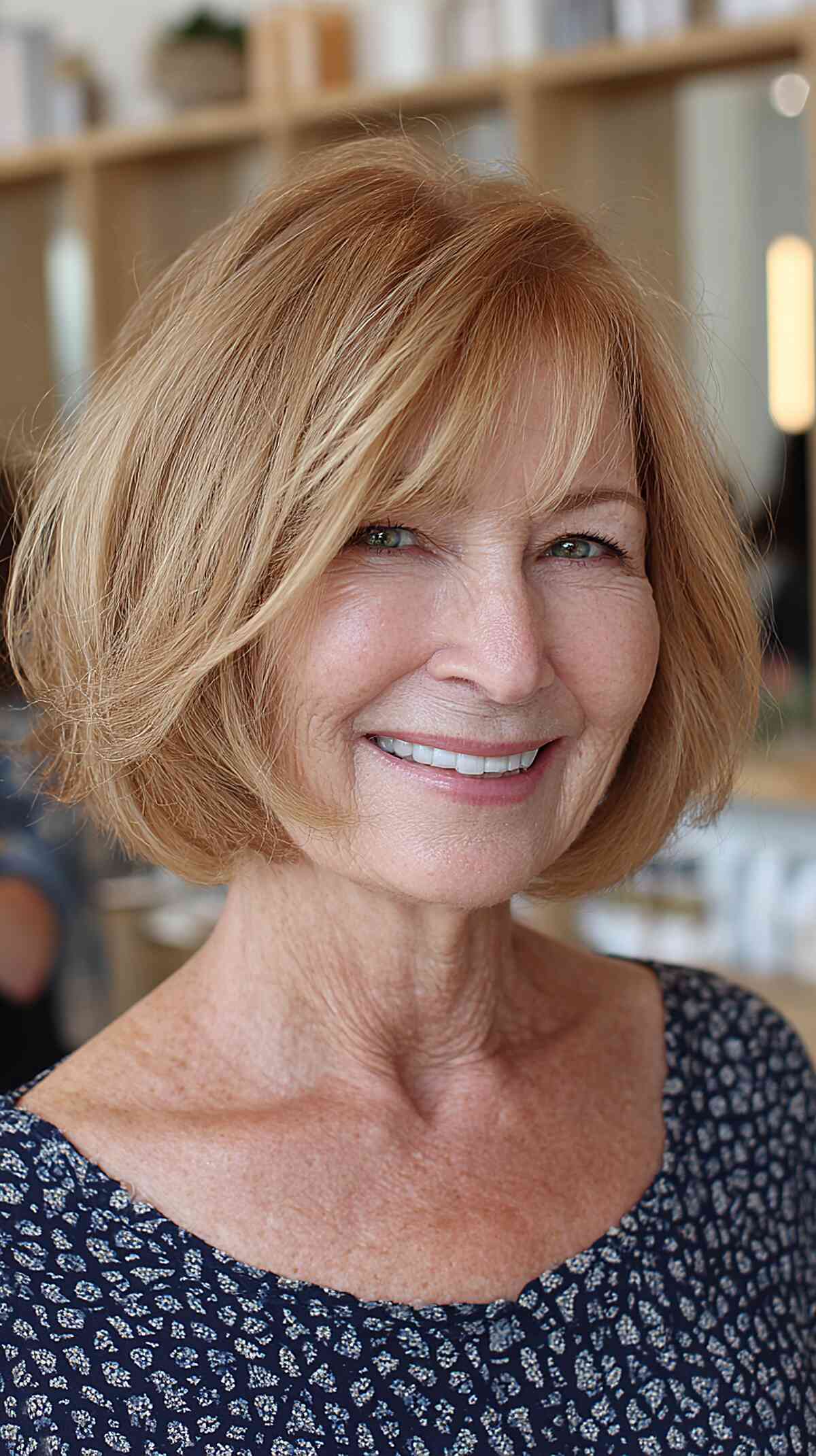 Soft Blonde Bob with Subtle Layers