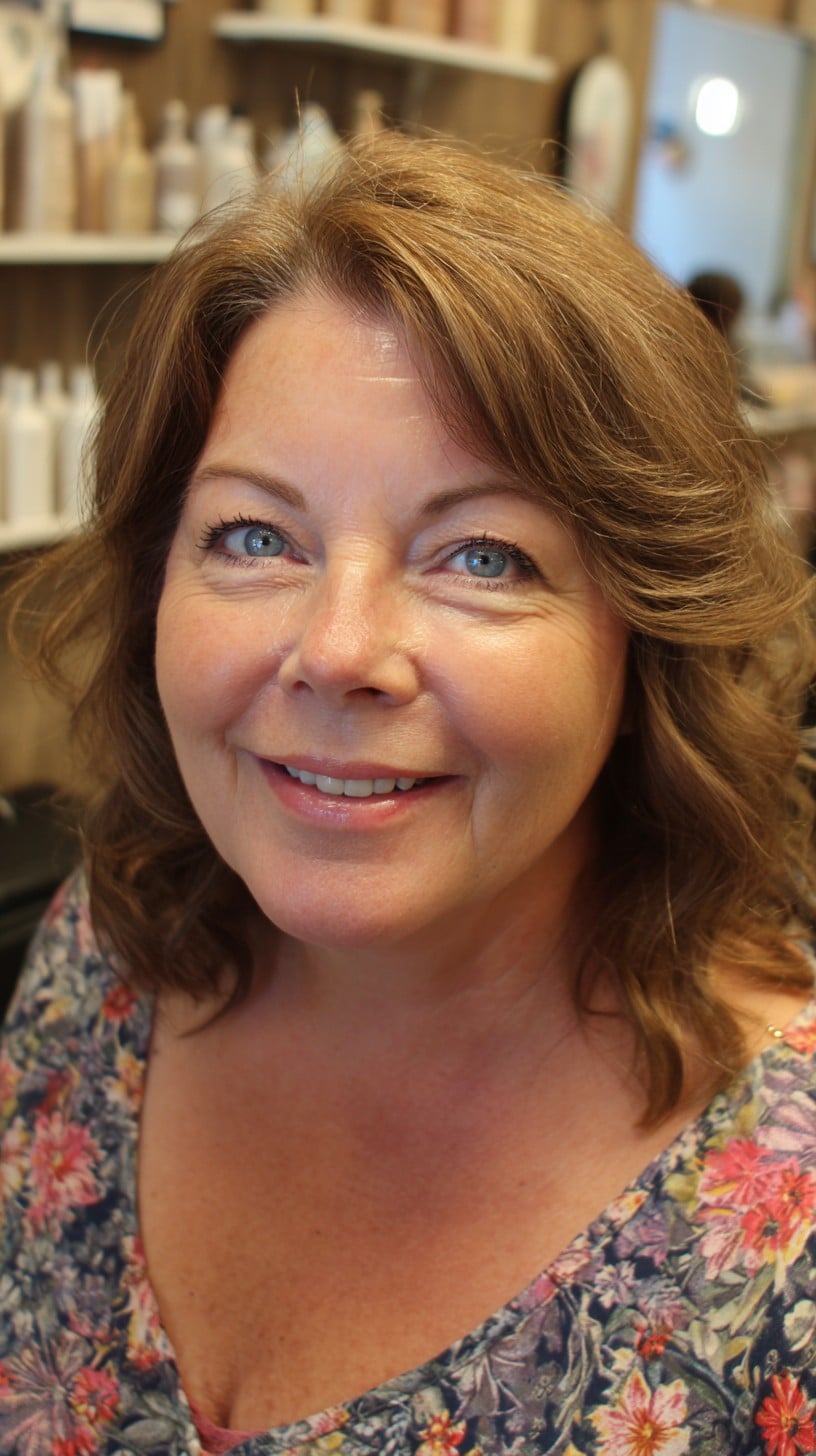 Soft Layered Shoulder-Length with Side Lift