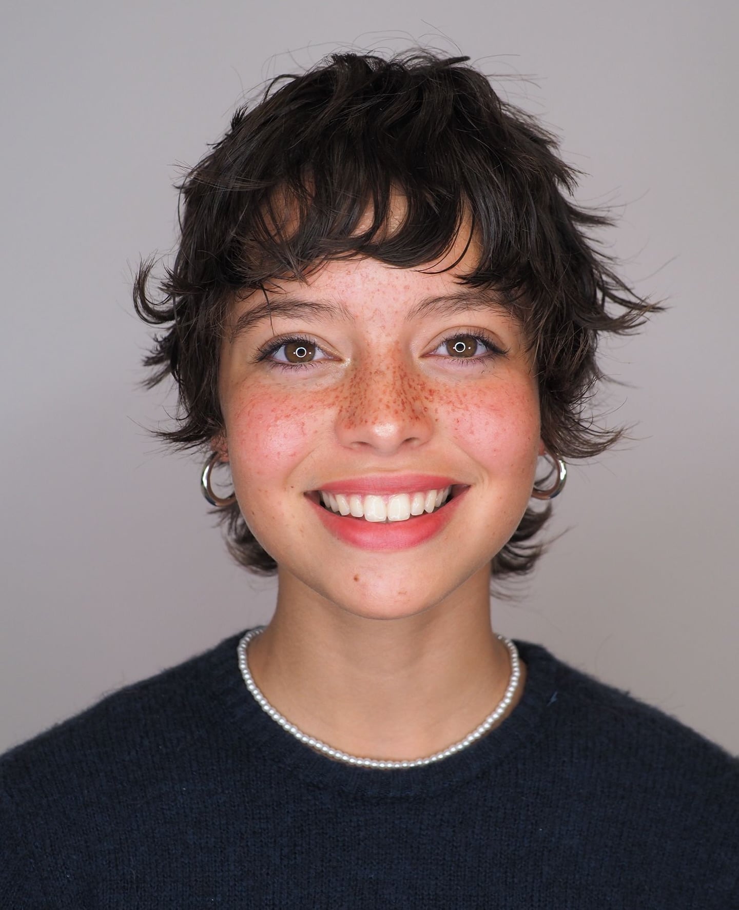 Tousled Short Pixie with Feathered Fringe