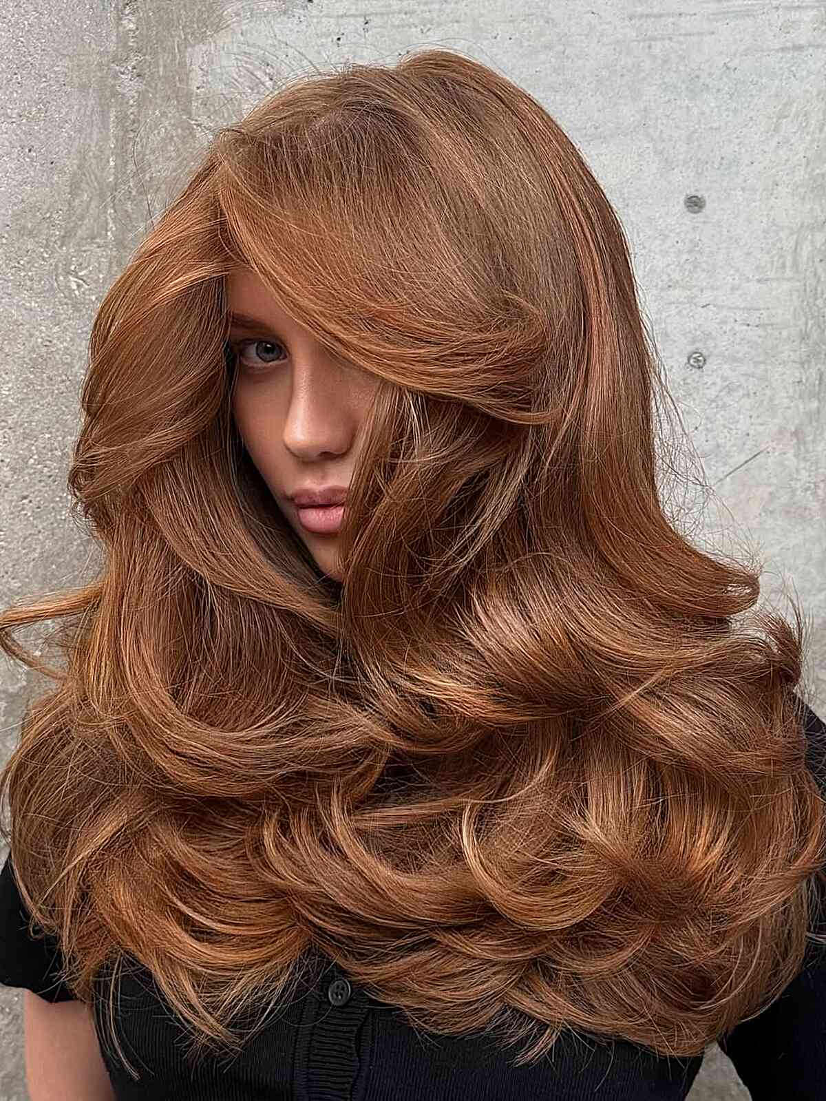 Luxurious Voluminous Blowout with Soft Waves