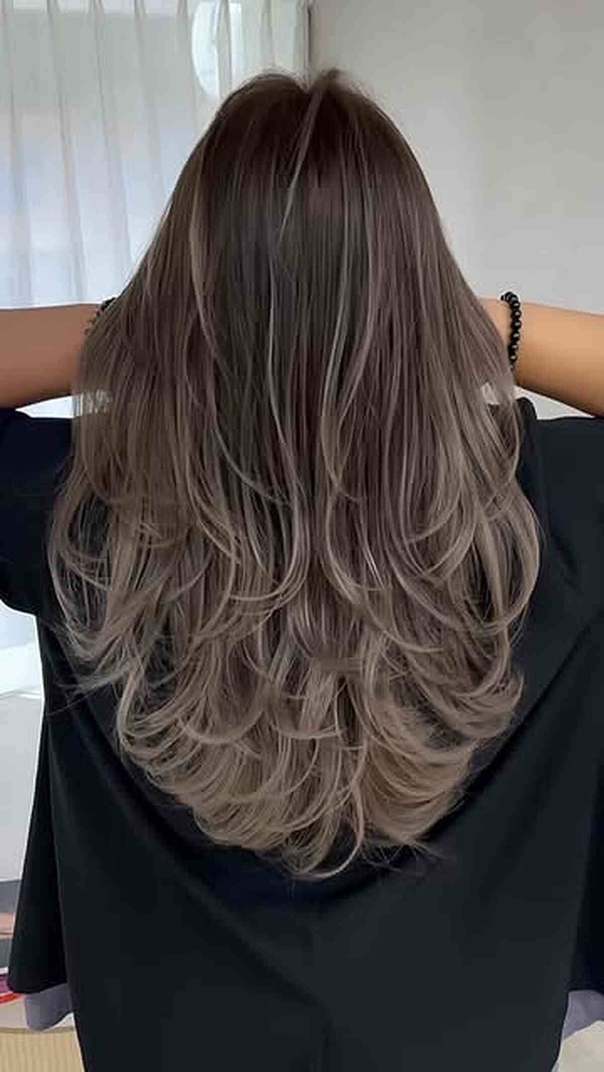 Smoky Ash Layered Balayage Flow