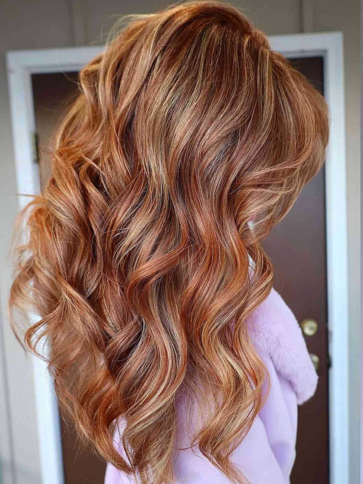 Warm Copper Waves with Subtle Highlights