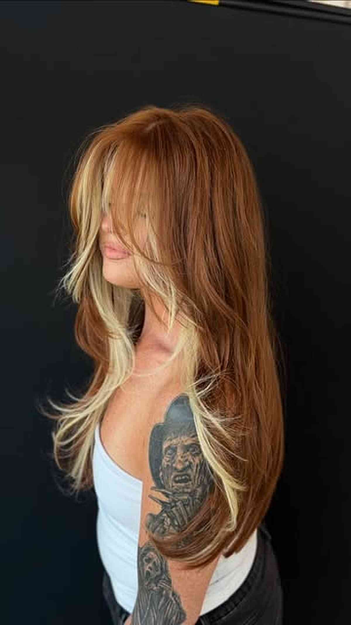 Toasted Copper Layers with Blonde Money Piece