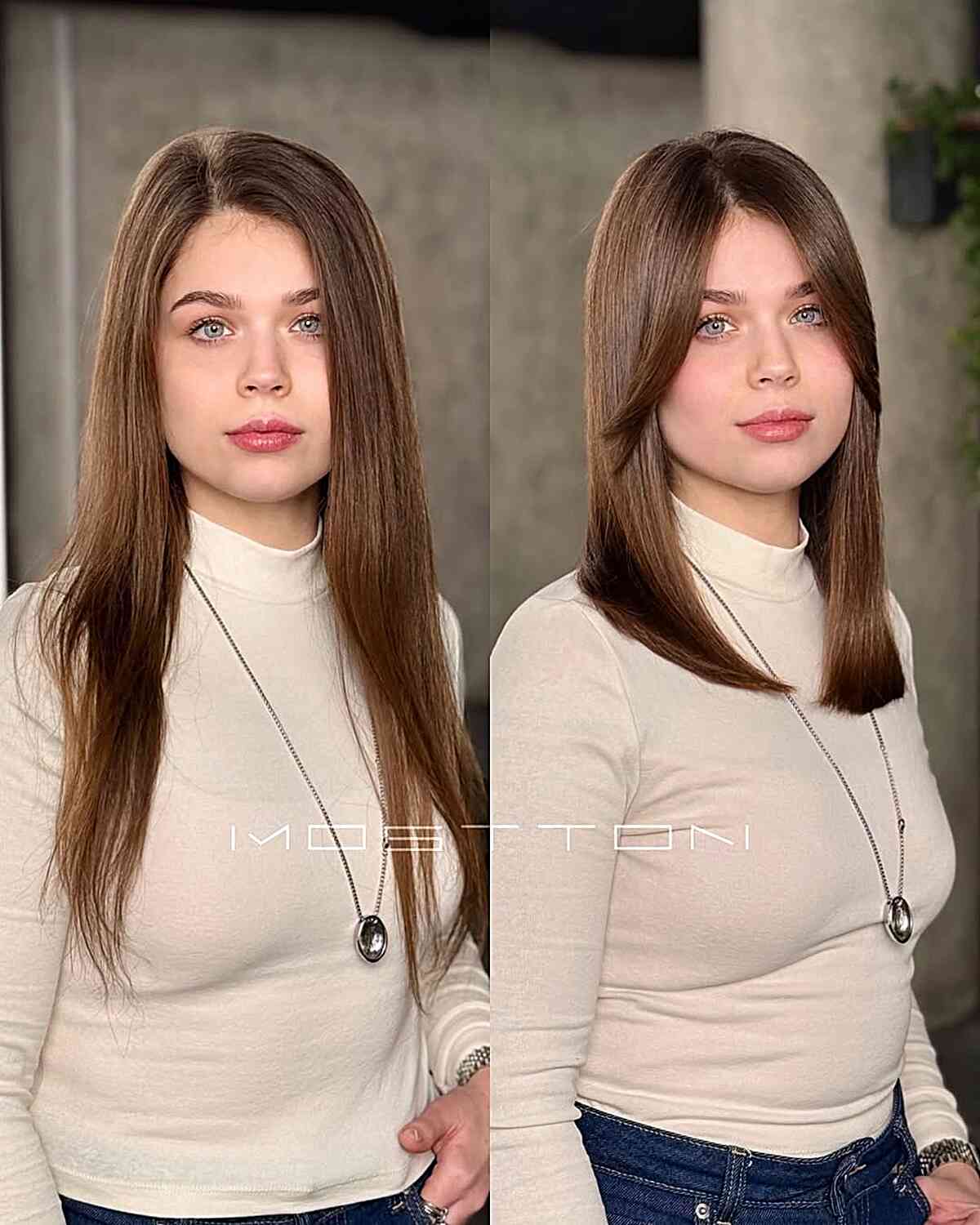 Sleek Blunt Cut with Face-Framing Layers