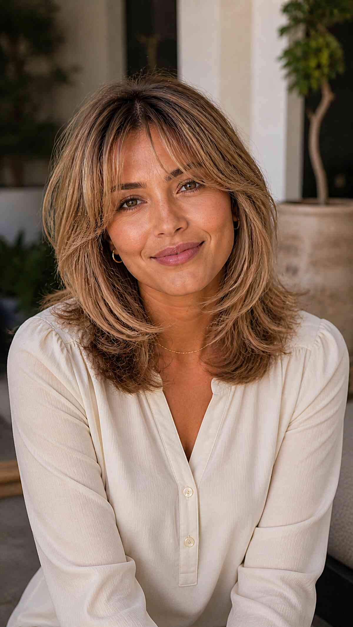 Textured Hush Cut with Soft Bangs