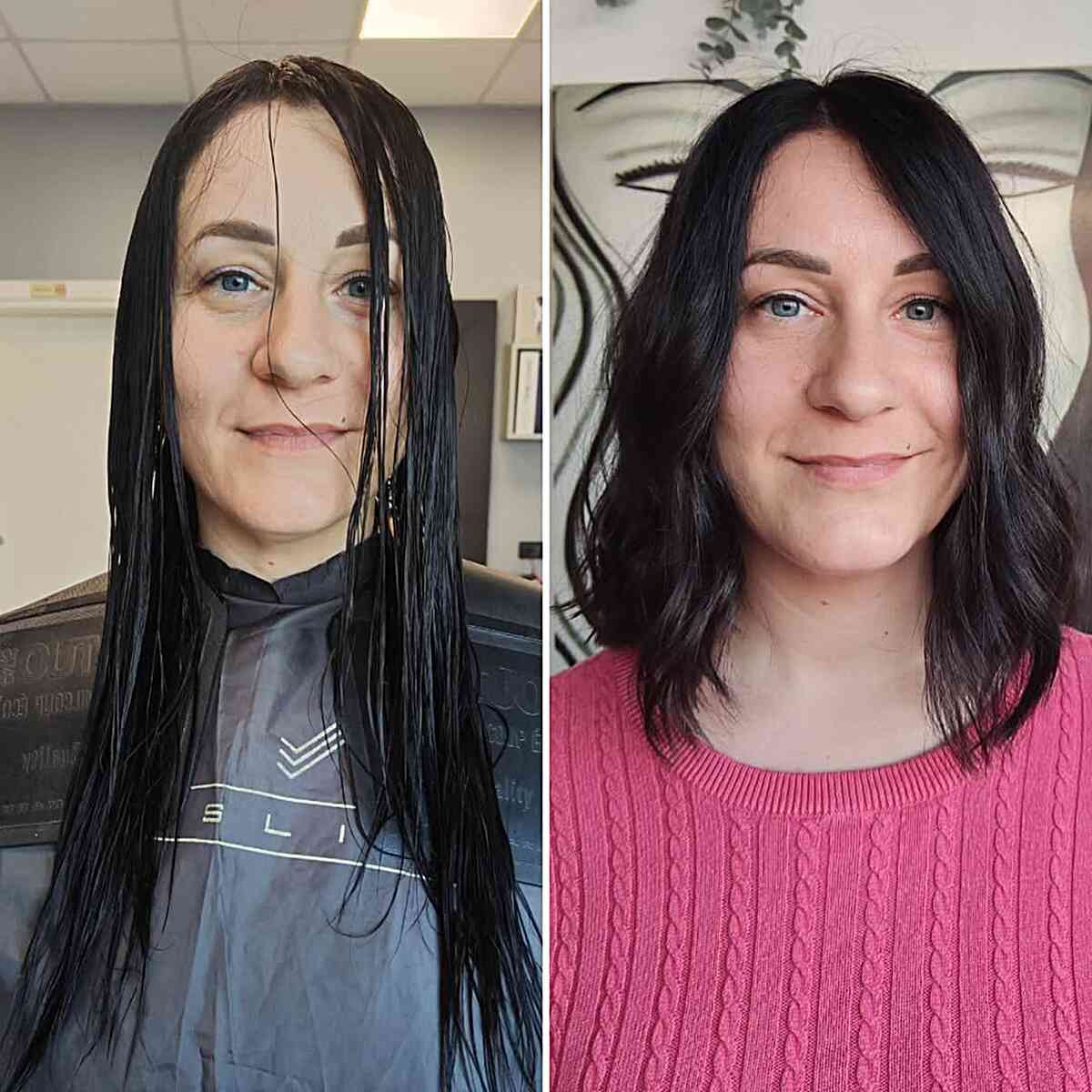 Textured Long Bob for Fine Hair