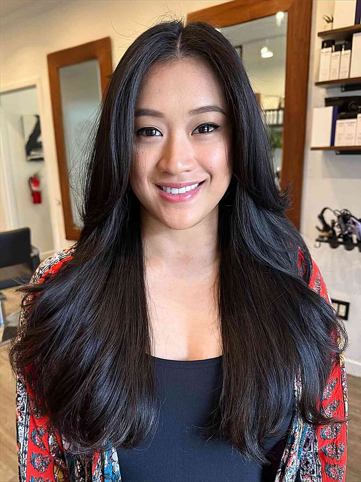 Luxurious Long Layered Hairstyle