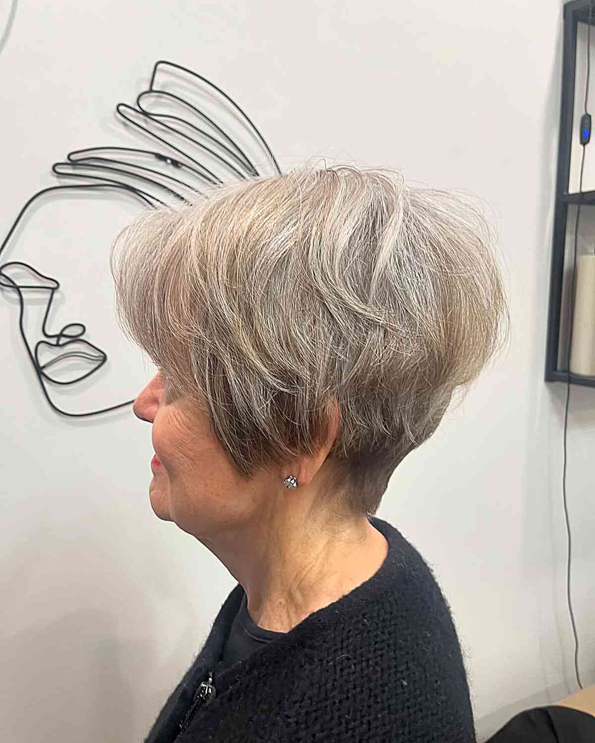 Textured Wedge Cut with Soft Layers for Mature Women