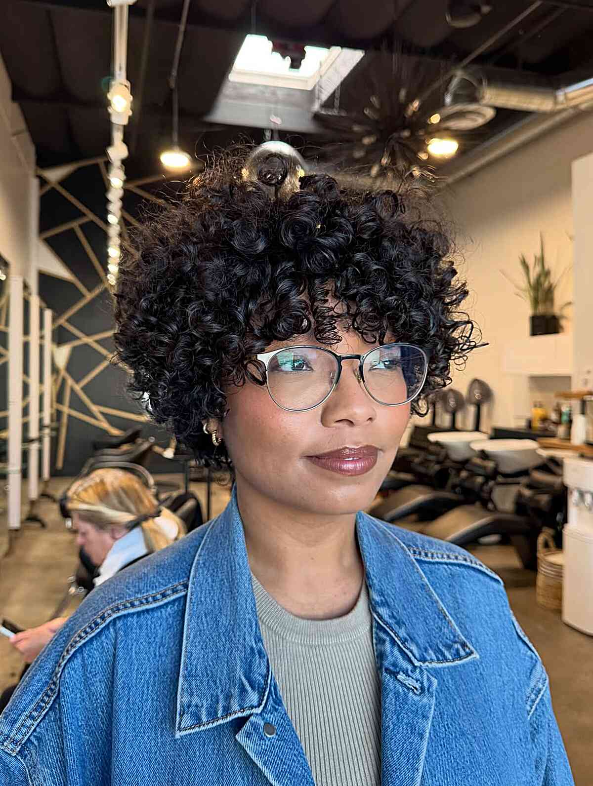 Short Curly Hair with Defined Curls