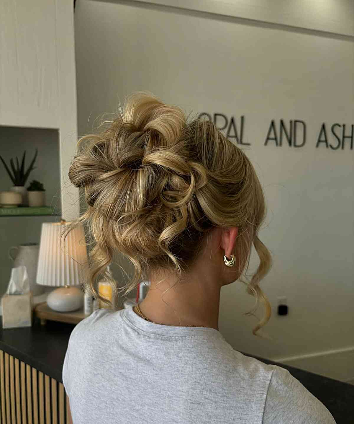 Textured Romantic Updo for Long Hair