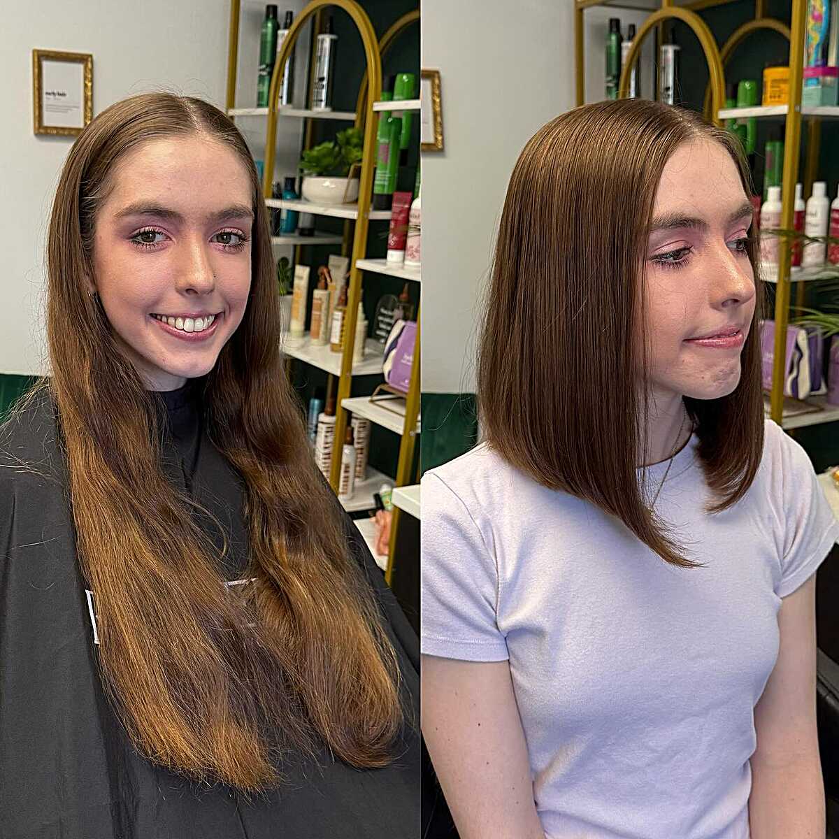 Before and after long to lob transformation