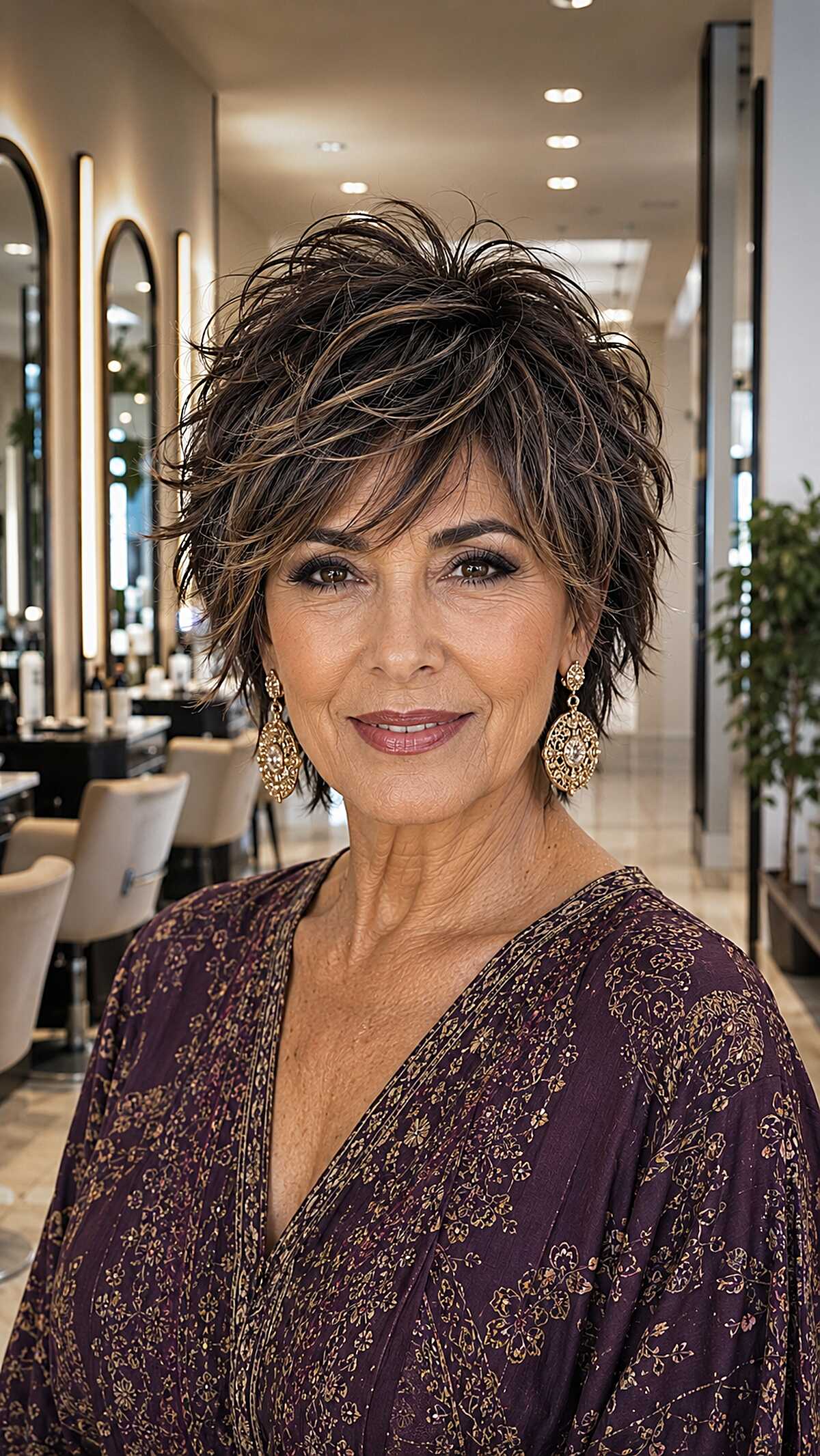 Dark Chocolate Voluminous Shixie With Dramatic Crown