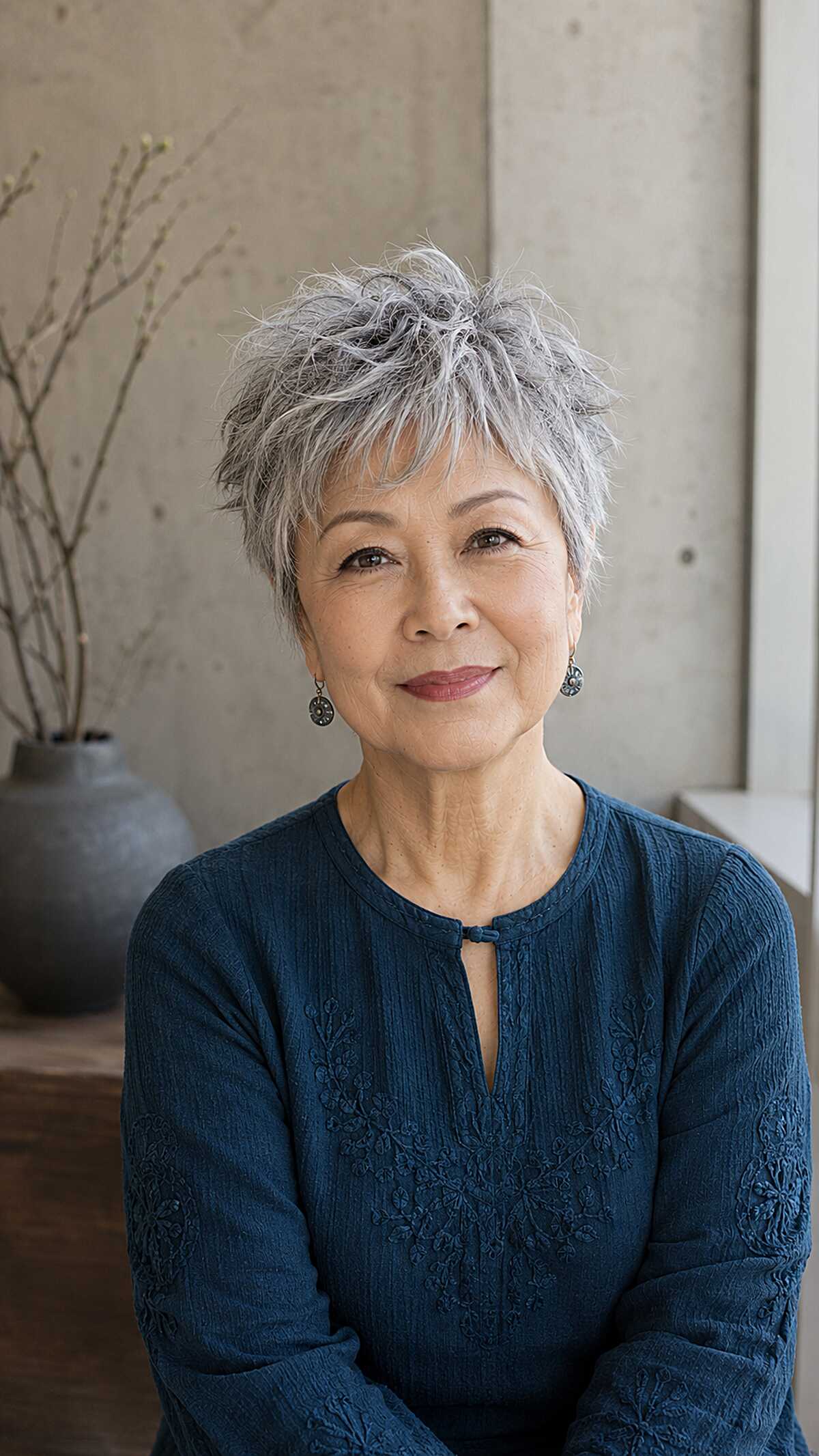 Natural Silver Piecey Pixie-Shixie With Soft Texture