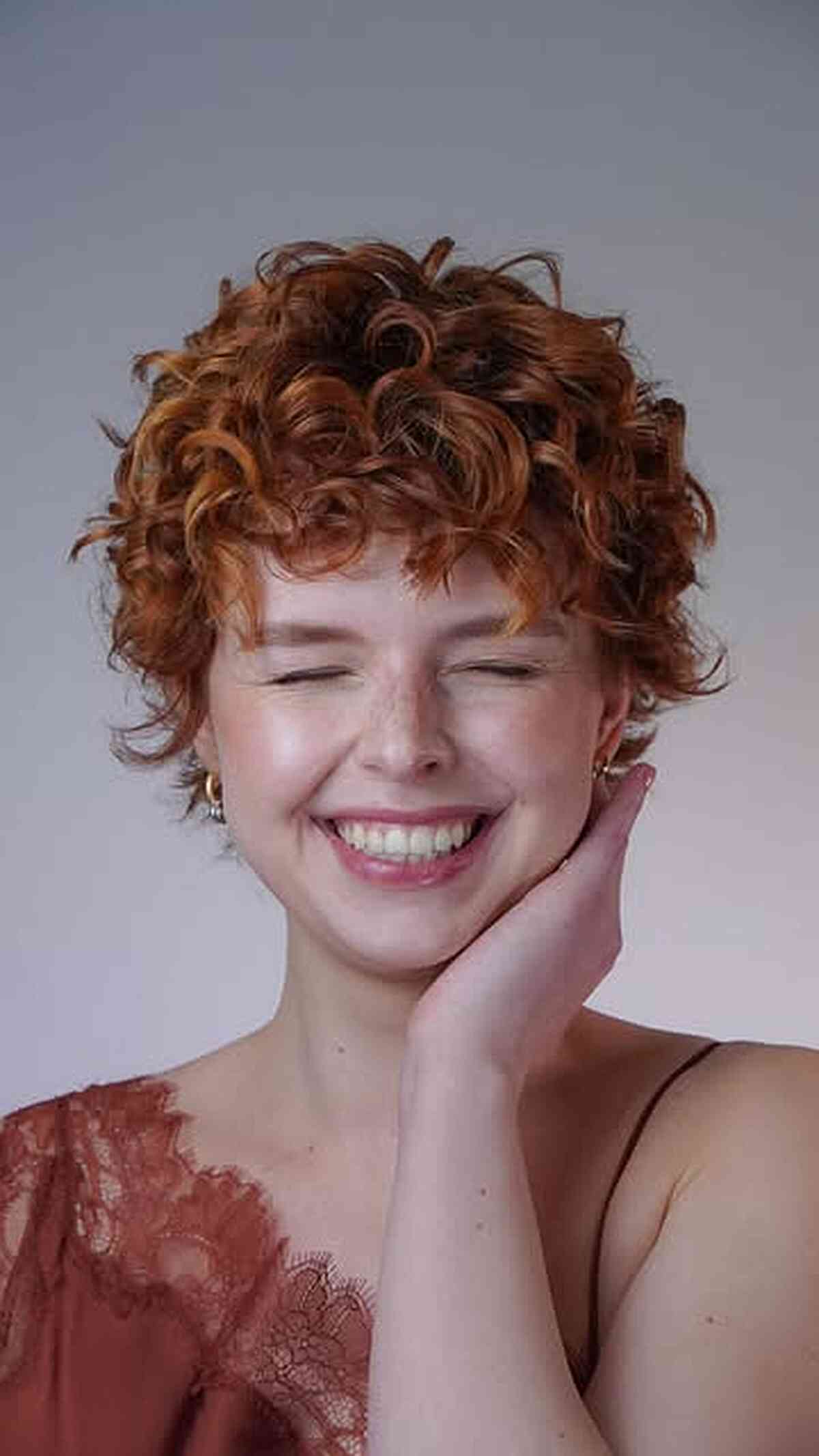 Playful Curly Pixie Haircut