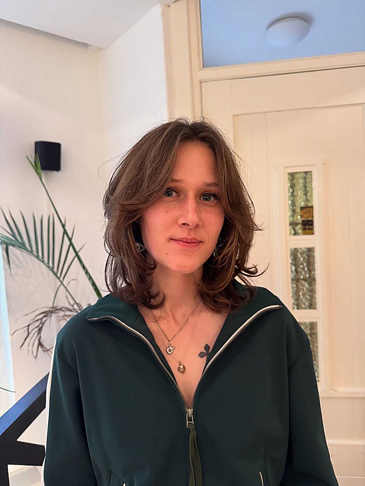 Tousled Light Brown Chin-Length Bob with Texture