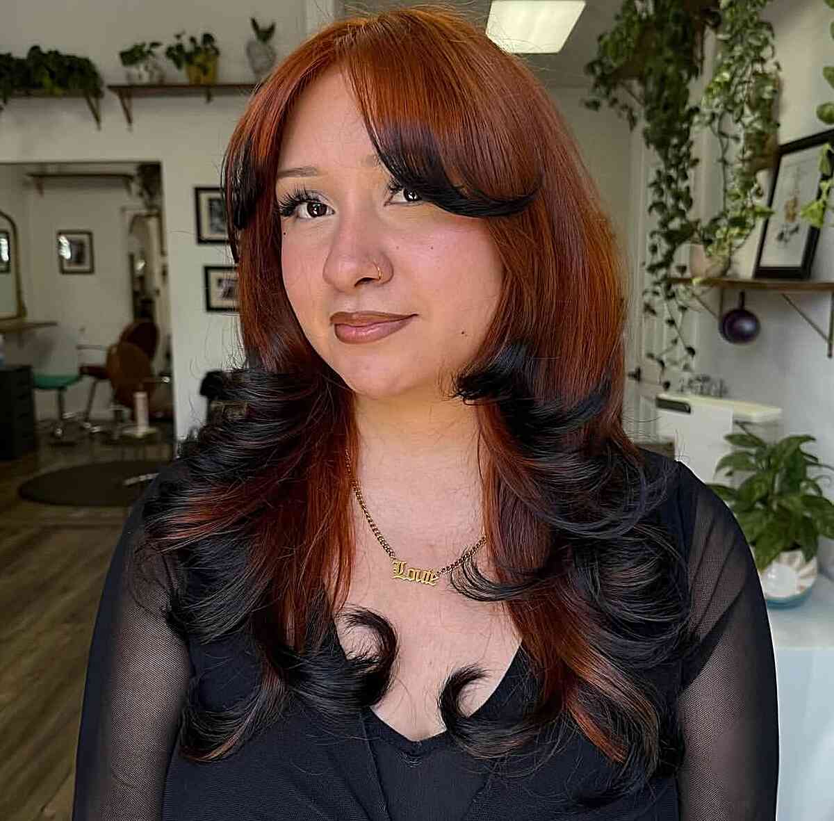 Vibrant Fox Hair with Flared Ends