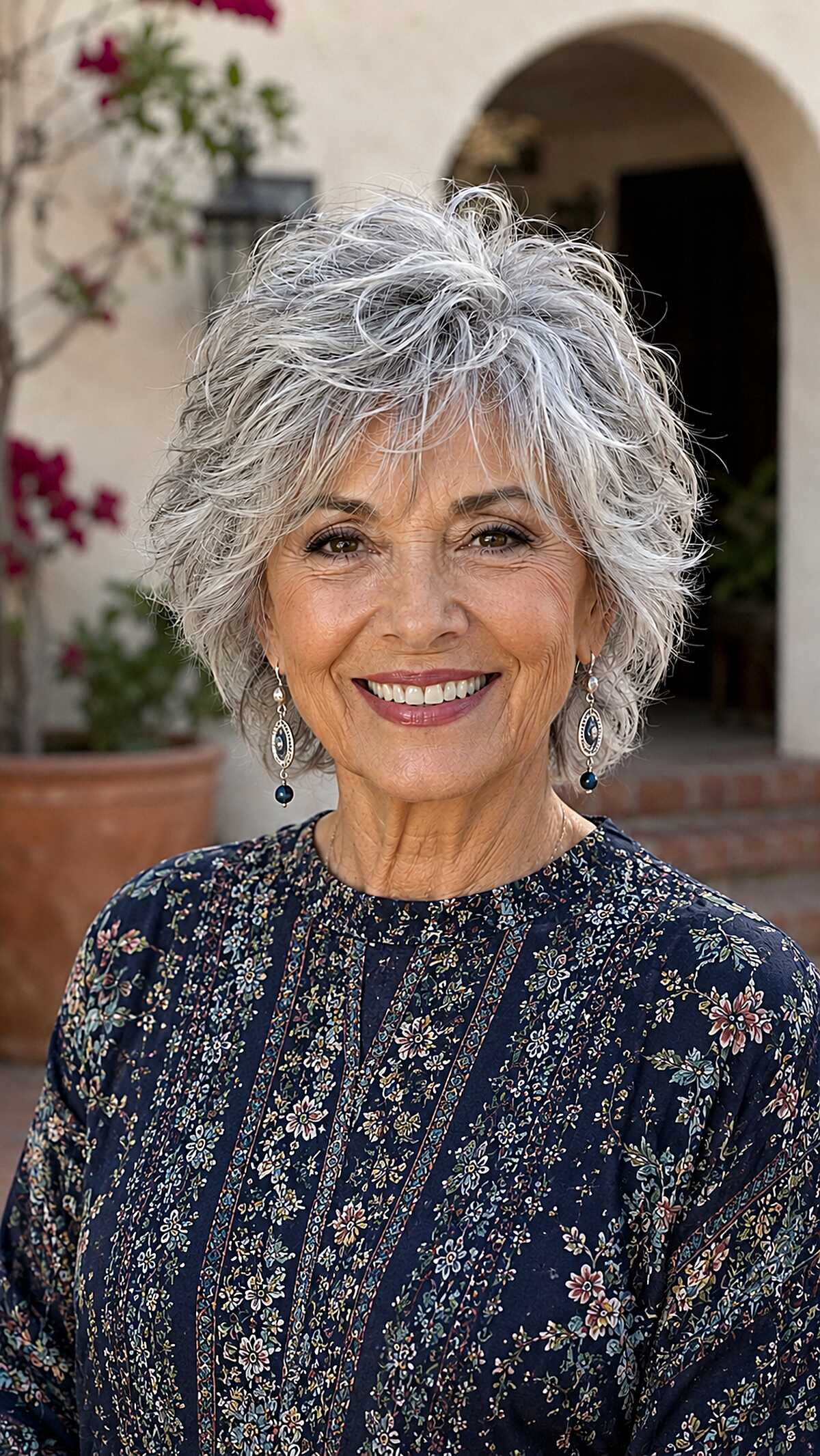 Wild Silver Curly Shixie With Untamed Natural Volume