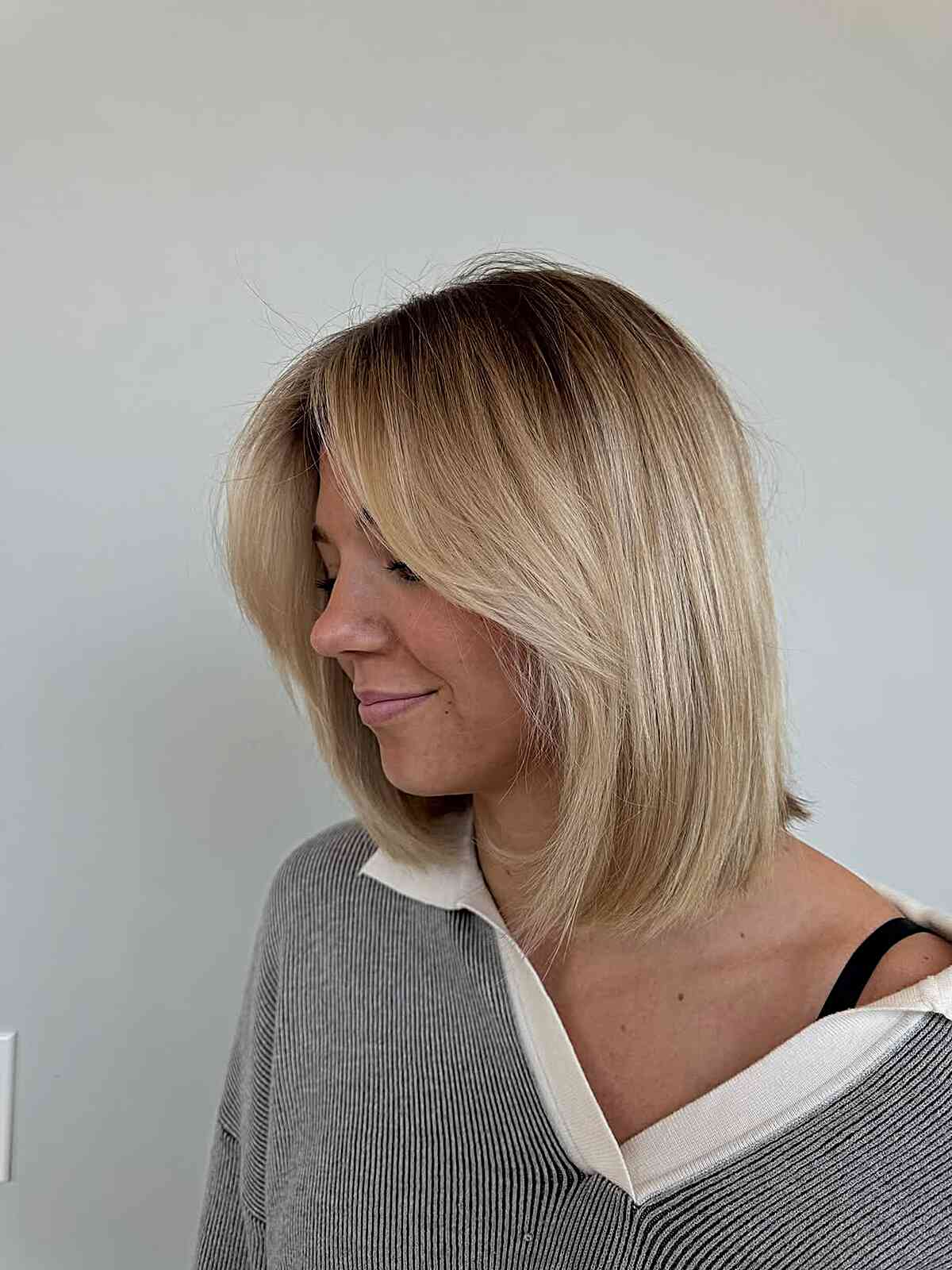 Stylish Long Bob with Soft Layers