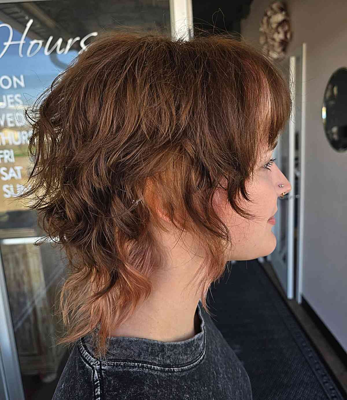 Trendy Modern Mullet with Textured Layers