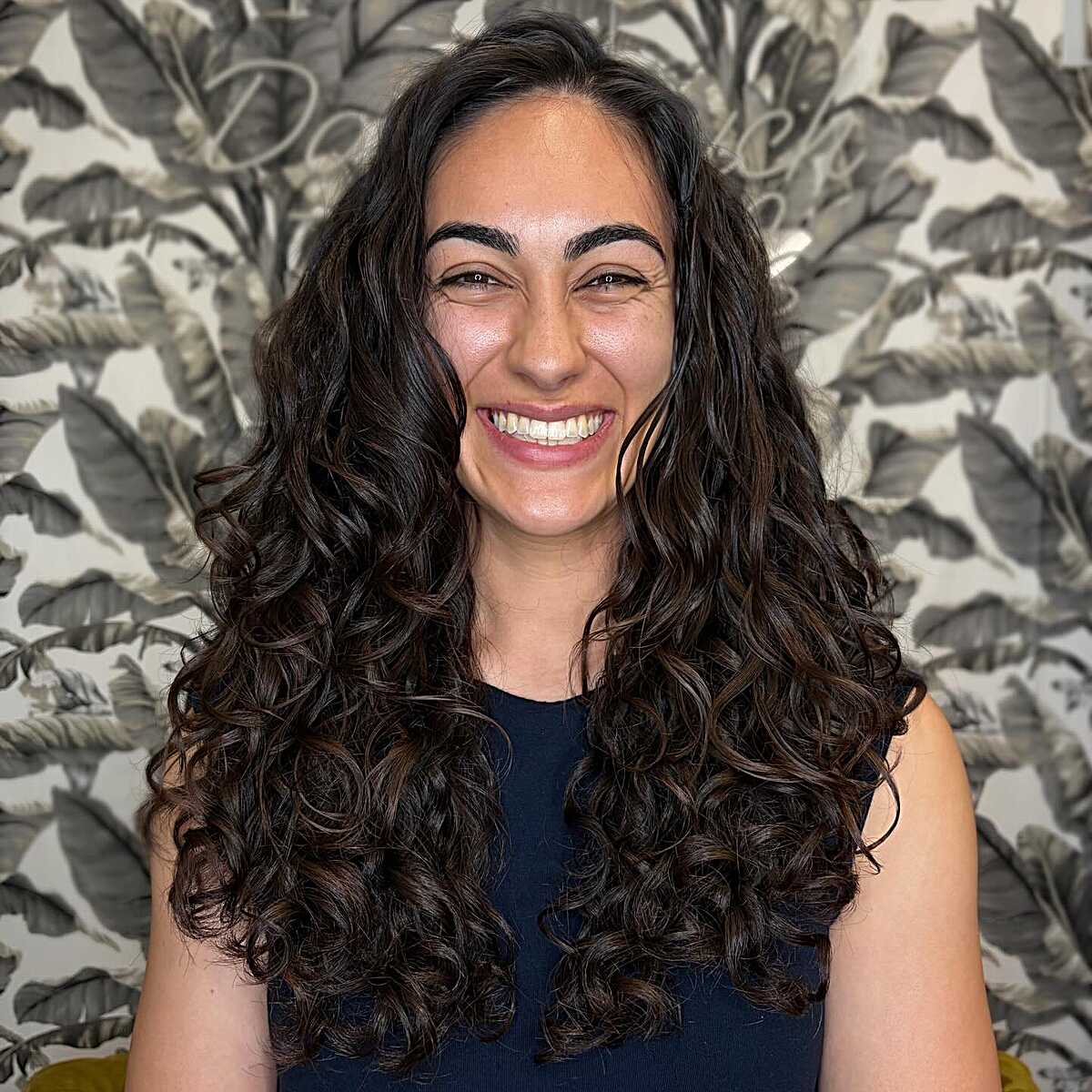 Long Dark Chocolate Wavy Layers with Shine