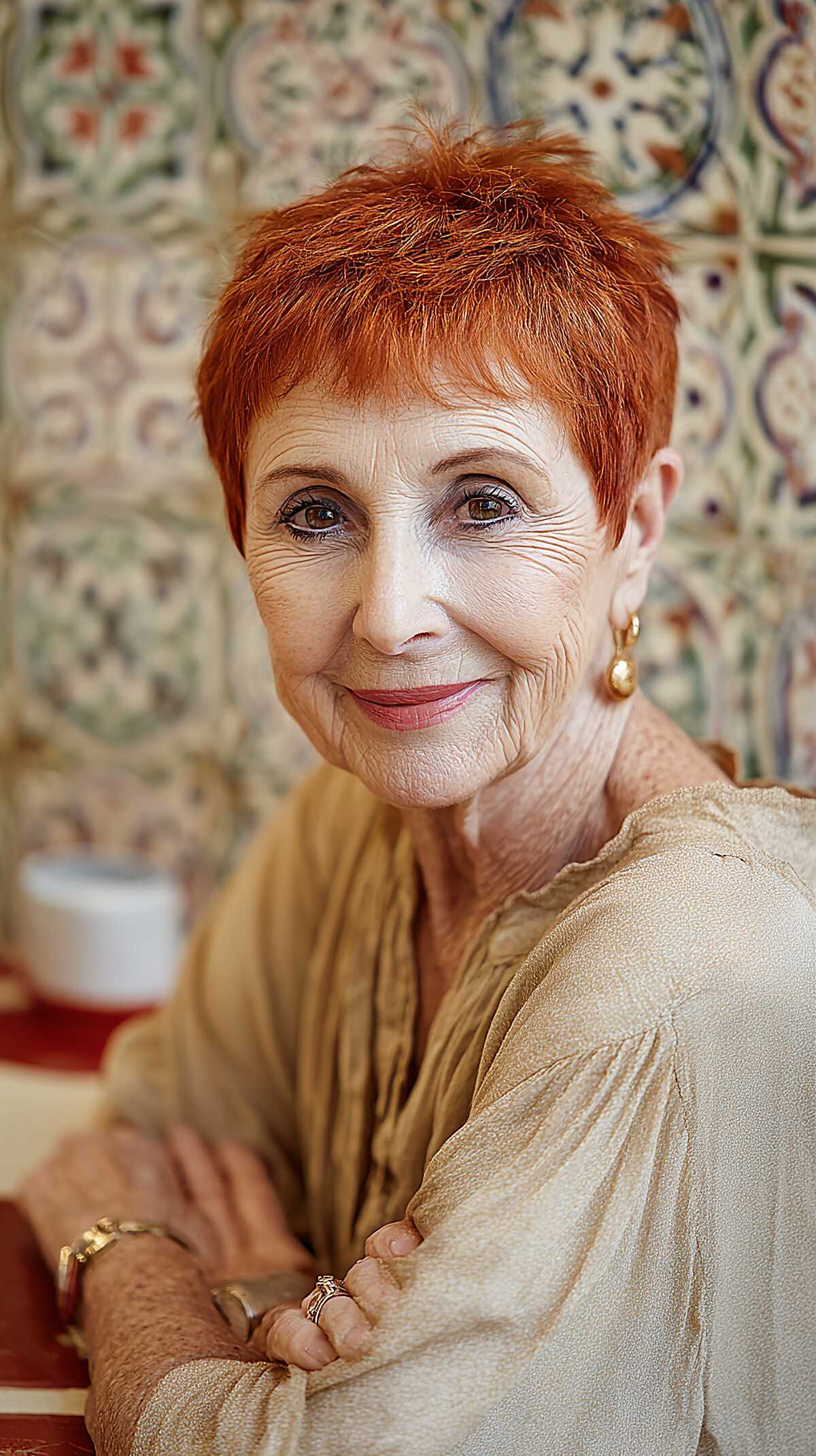 Warm Ginger Close-Cropped Pixie Cut