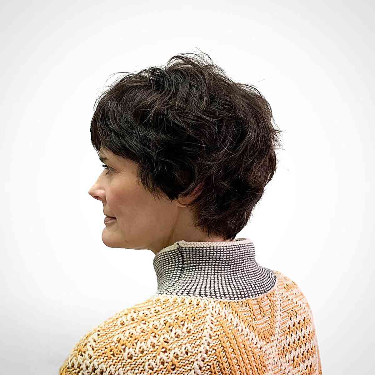 Textured Pixie Shag for Mature Women
