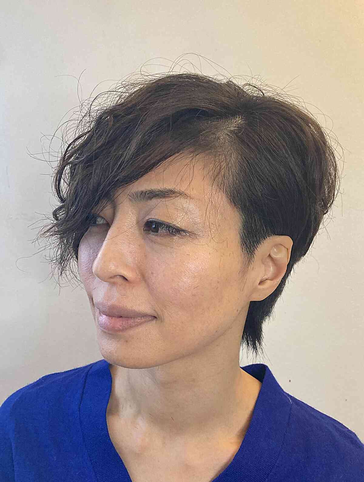 Edgy Short Asymmetrical Cut with Waves