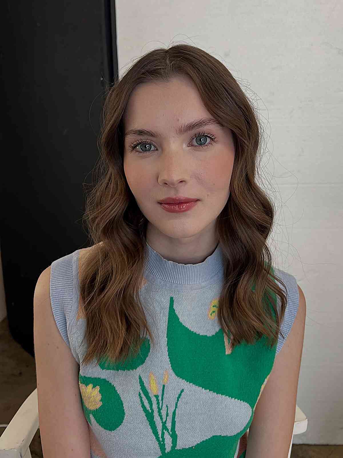 Effortlessly Wavy Medium-Length Hair