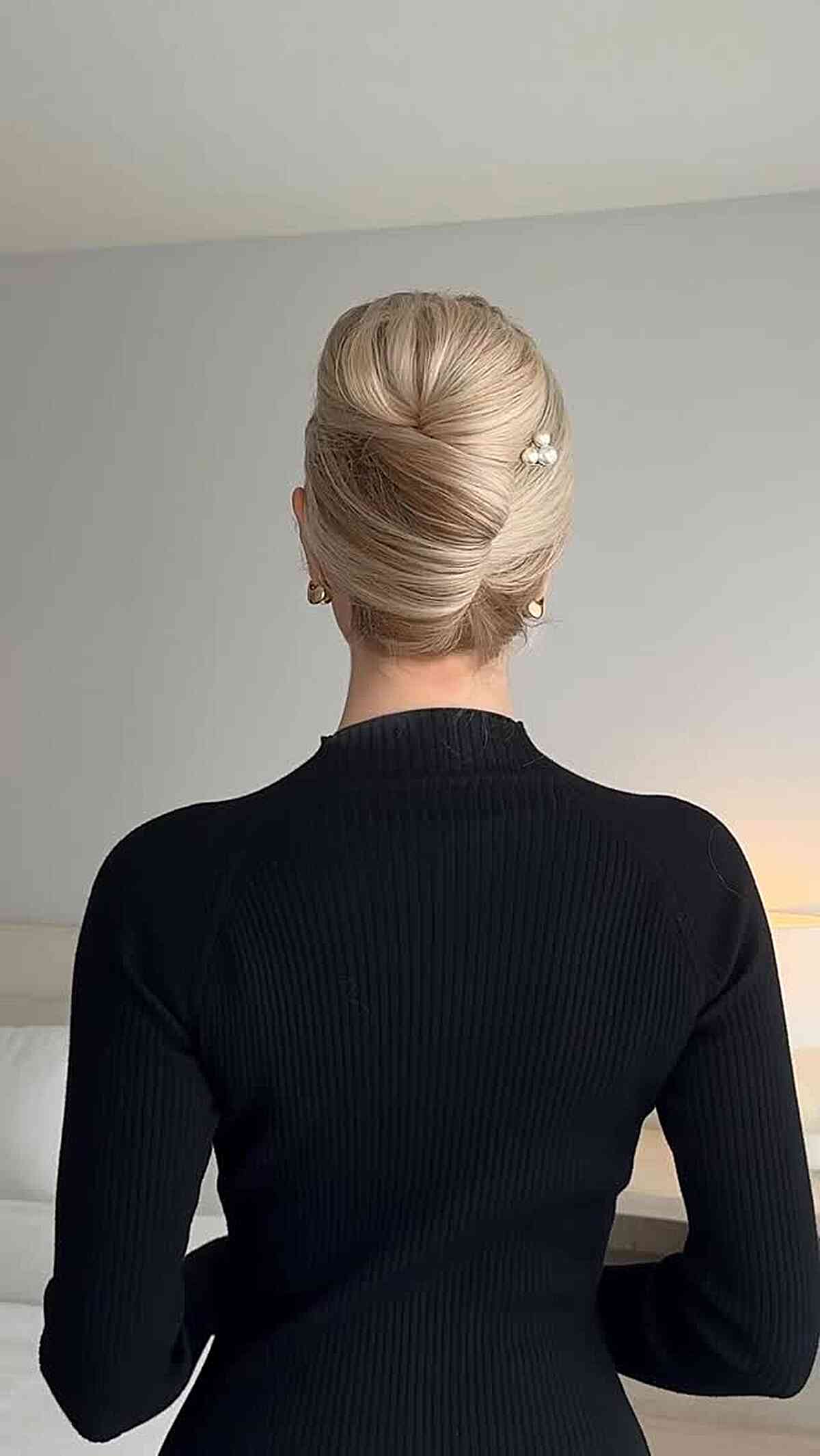 Elegant Twisted Updo for Long Hair