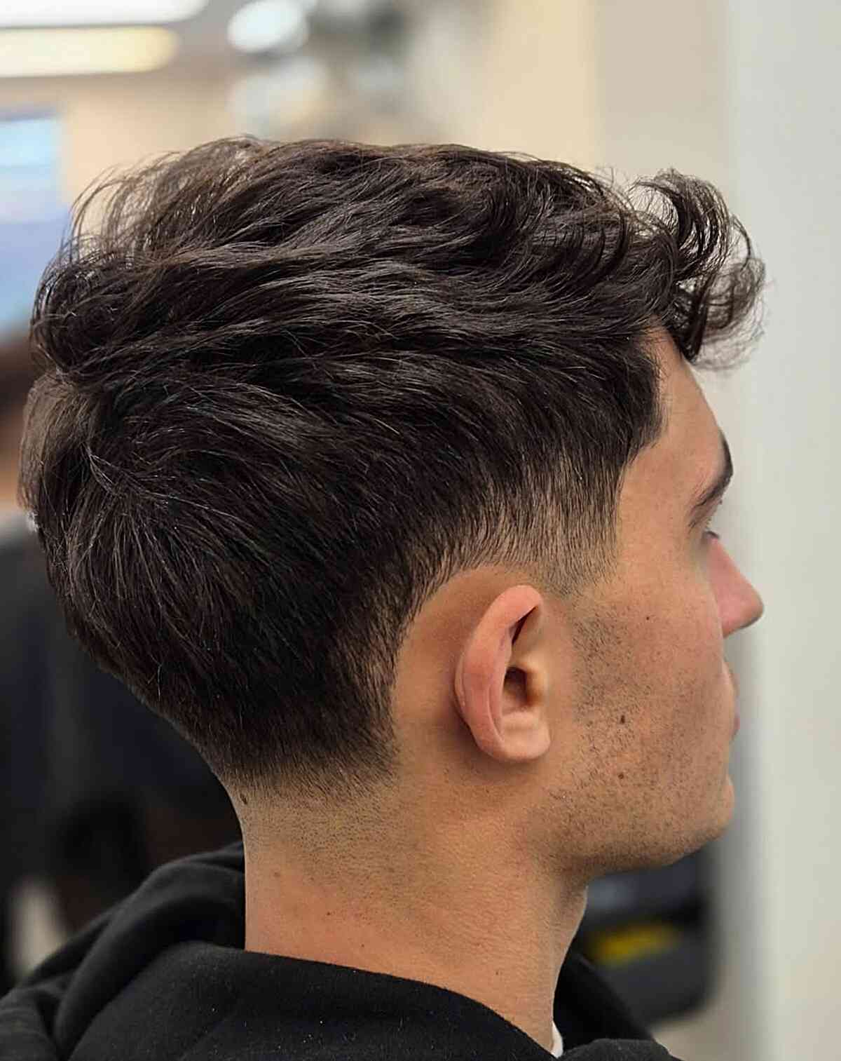 Textured Short Crop with Fade