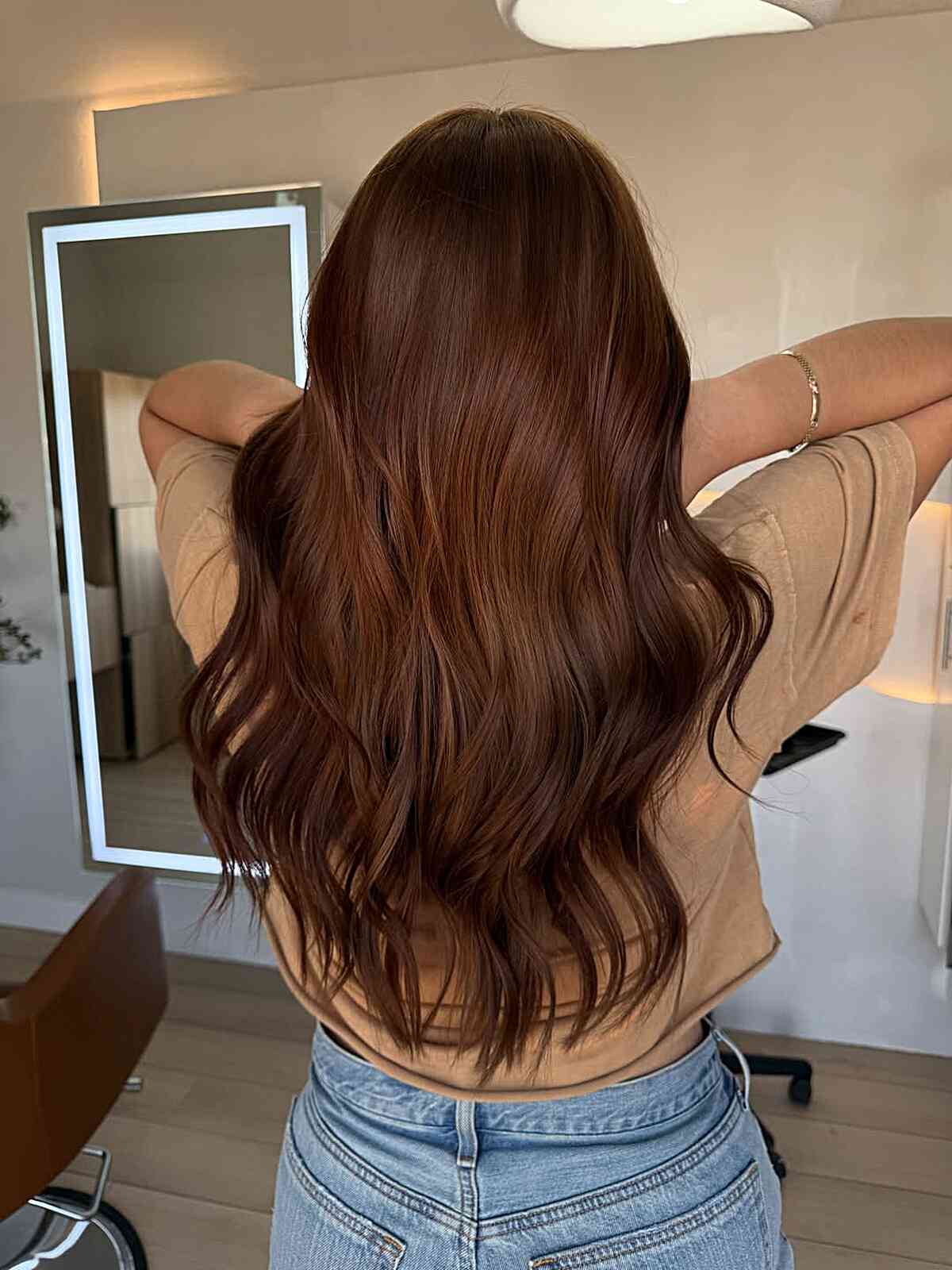 Beautiful Long Brown Wavy Layers
